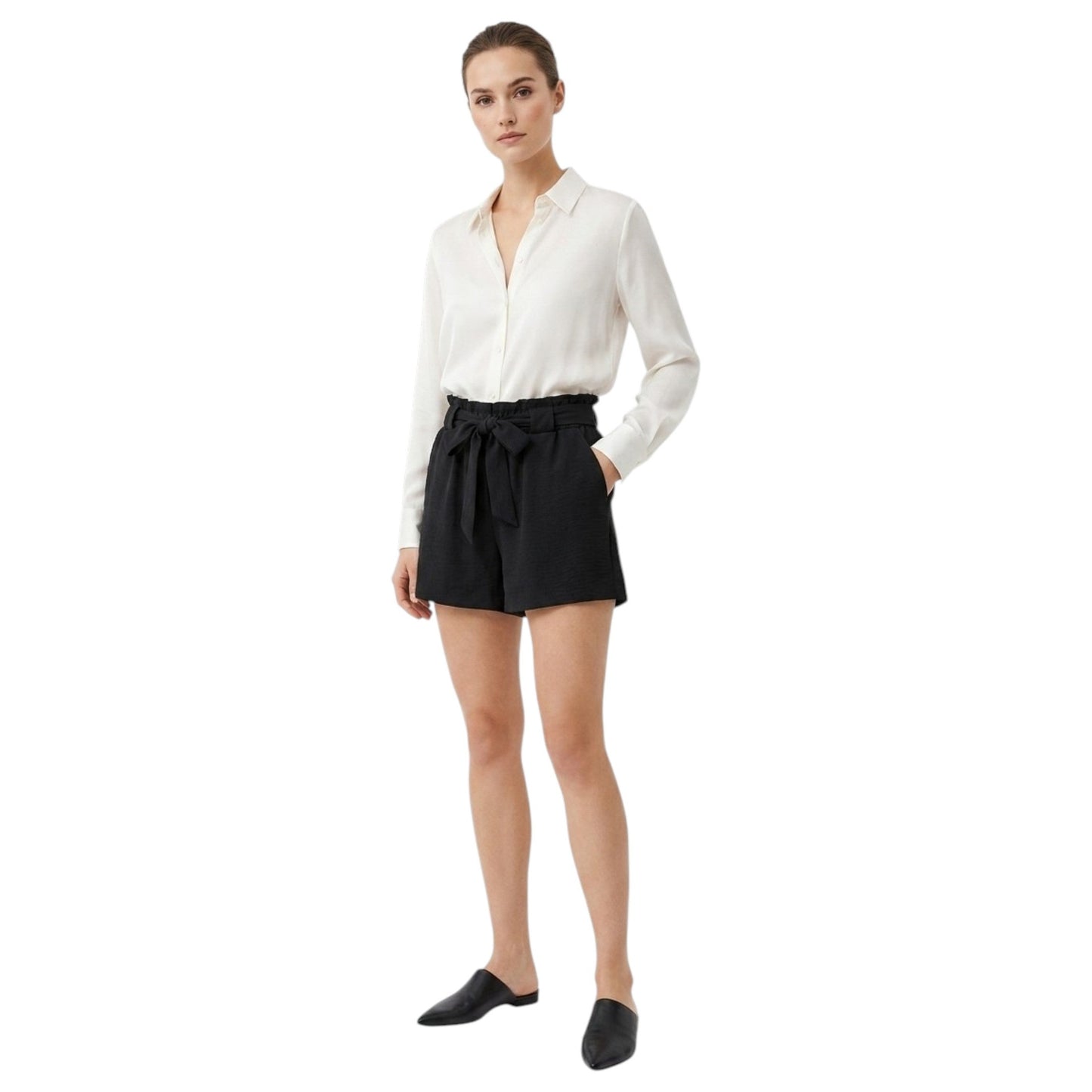 Women's Plain Short,Black