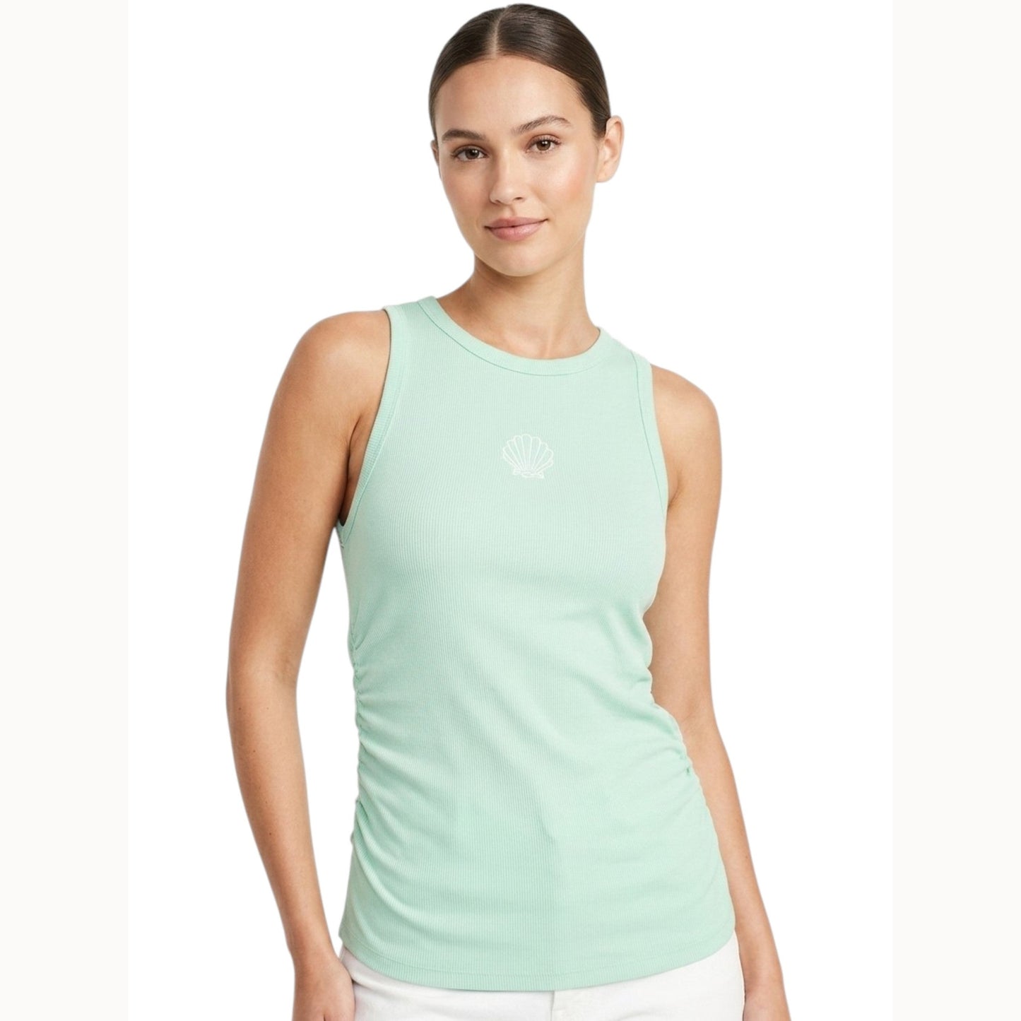 Women's Plain Top,Aqua