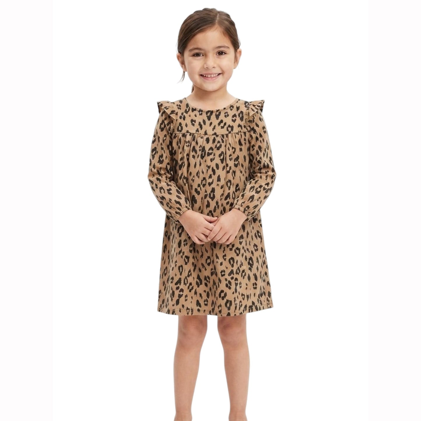 Kids Girl's Printed Dress,Tiger