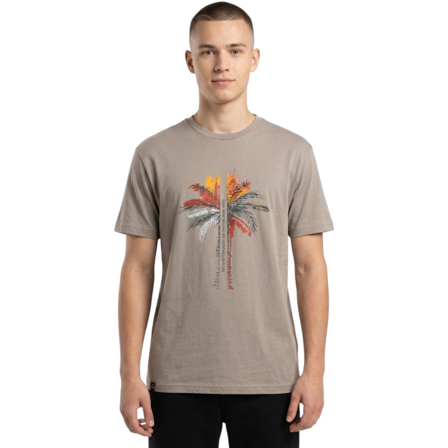 Kids Boy's Printed Top,Dark Khaki
