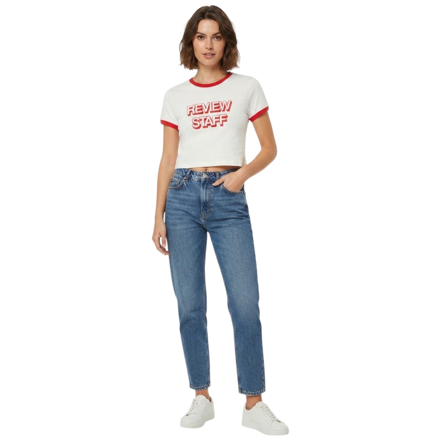 Women's Printed Top,White