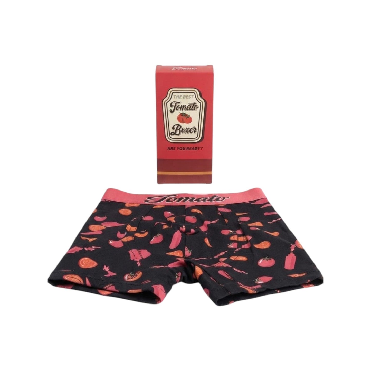 Men's Printed Boxer,Red/Black