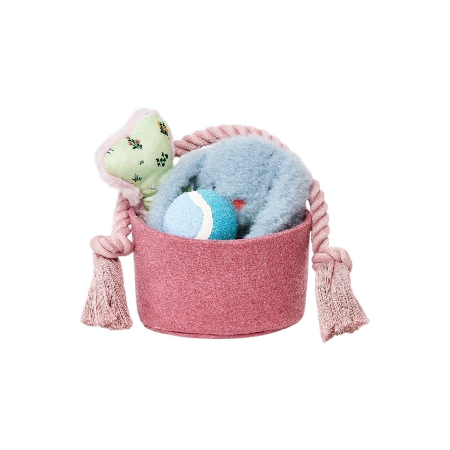 Dog Toy Basket Set