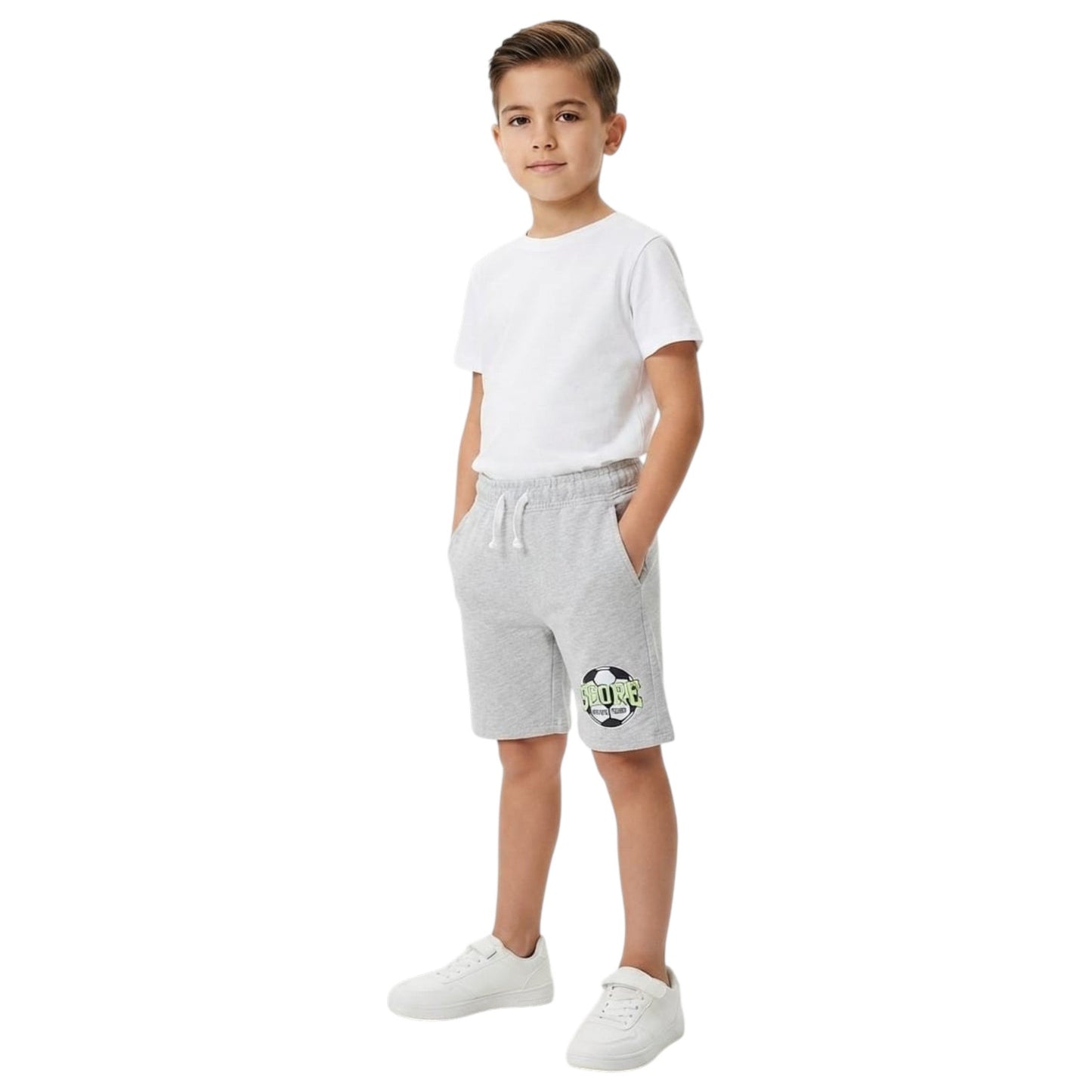 Kids Boy's Plain Short,Grey