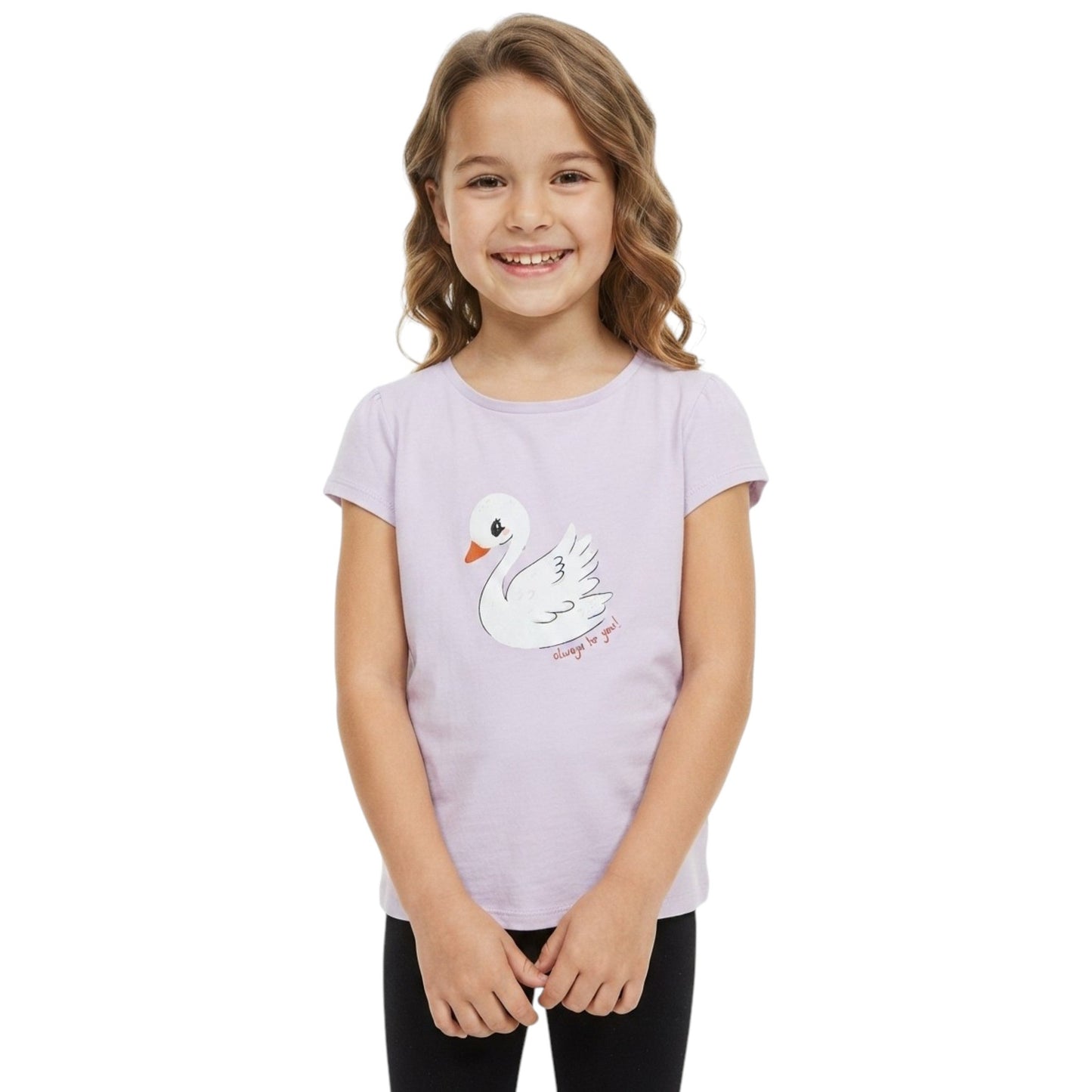 Kids Girl's Printed Top,Mauve