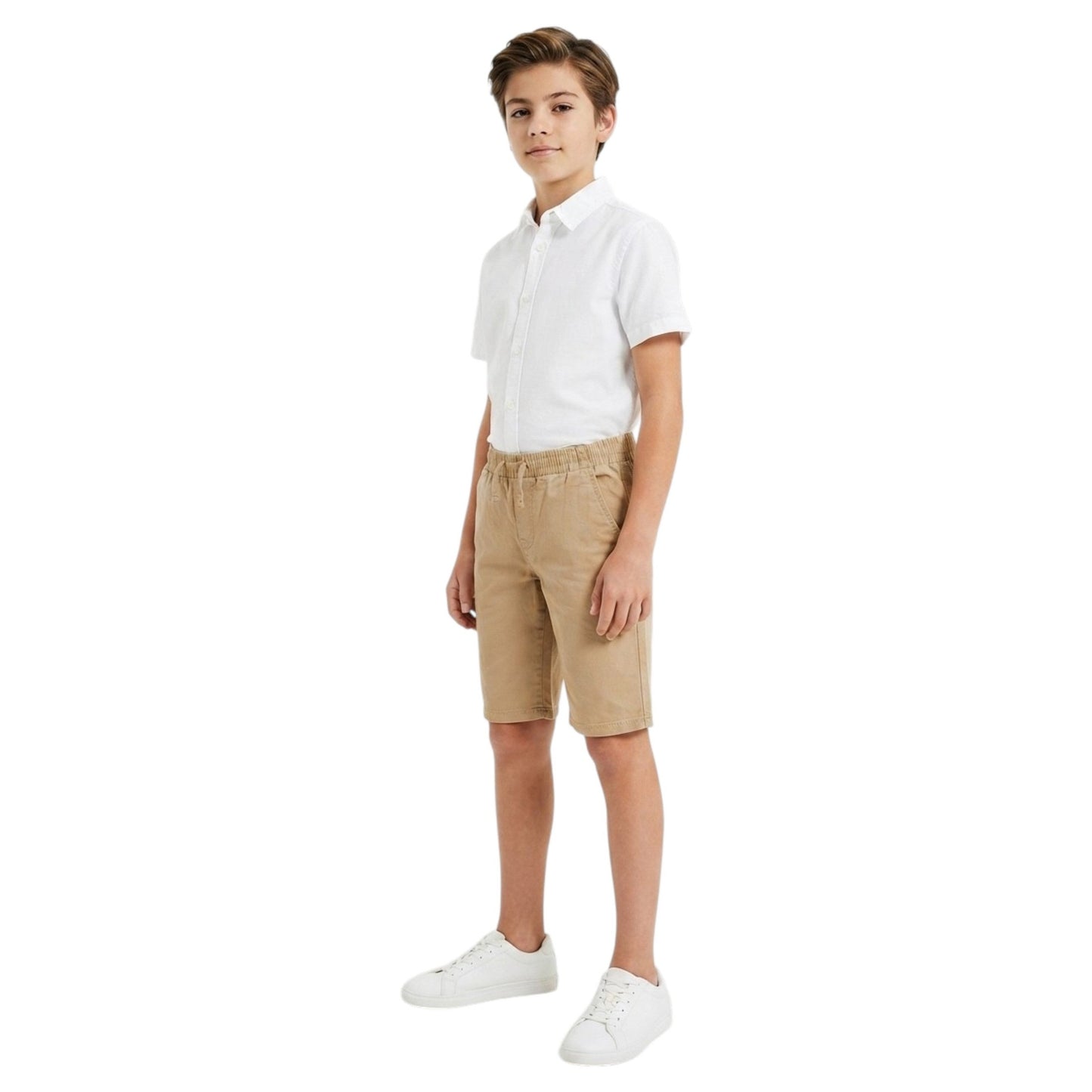 Kids Boy's Plain Short,Beige