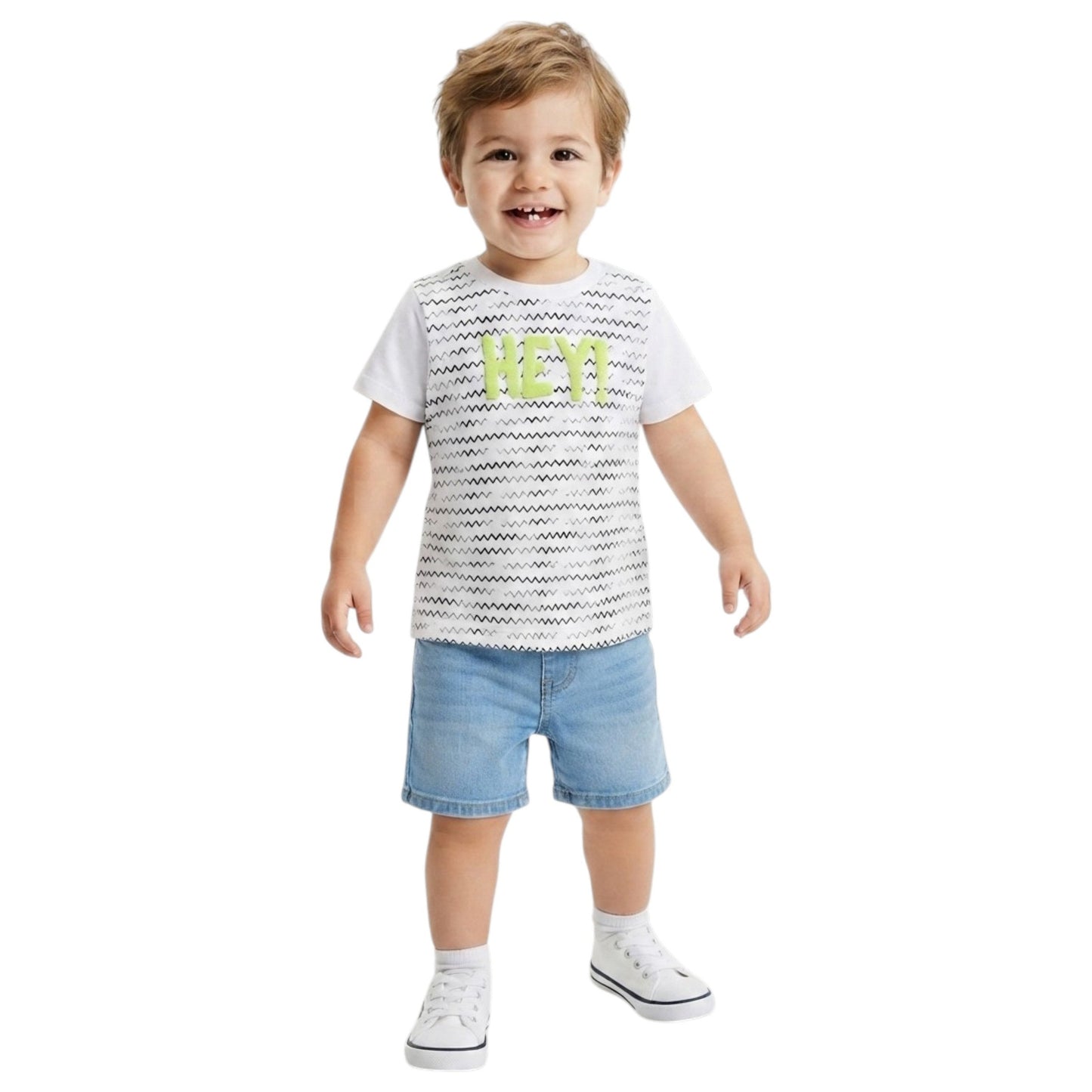 Kids Boy's Printed Top,White