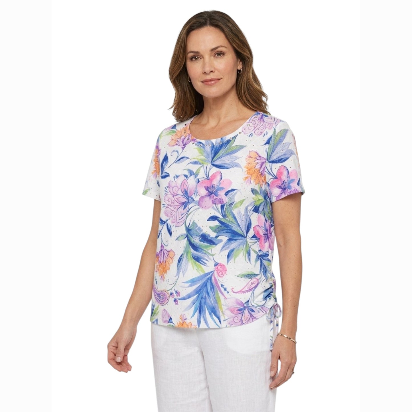 Women's Textured Top,Multi