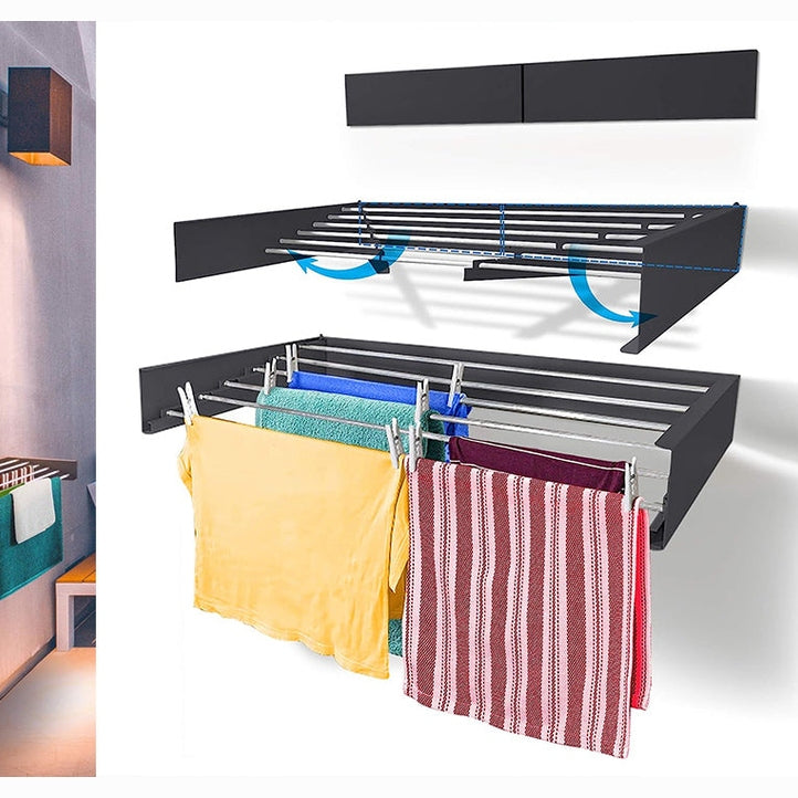 Step Up Laundry Wall Mounted Drying Rack 100 cm