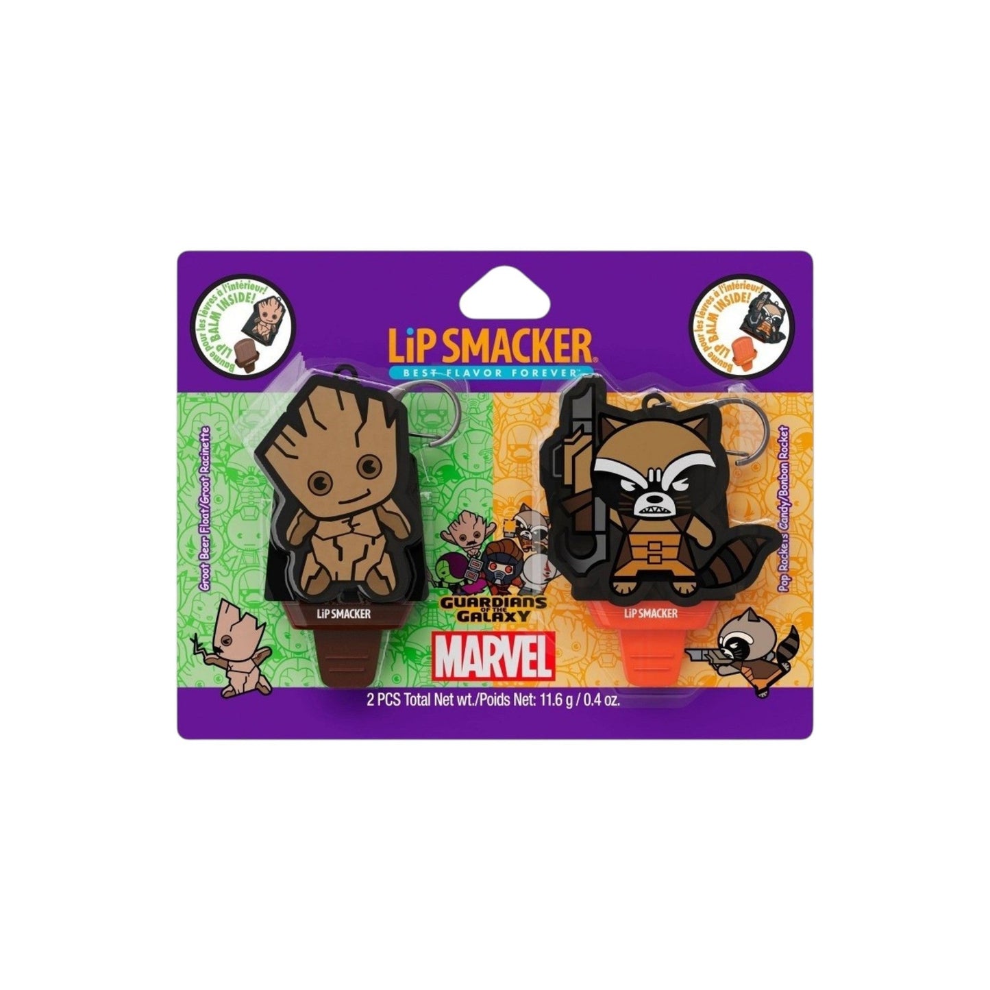 Groot And Rocket Lip Balm