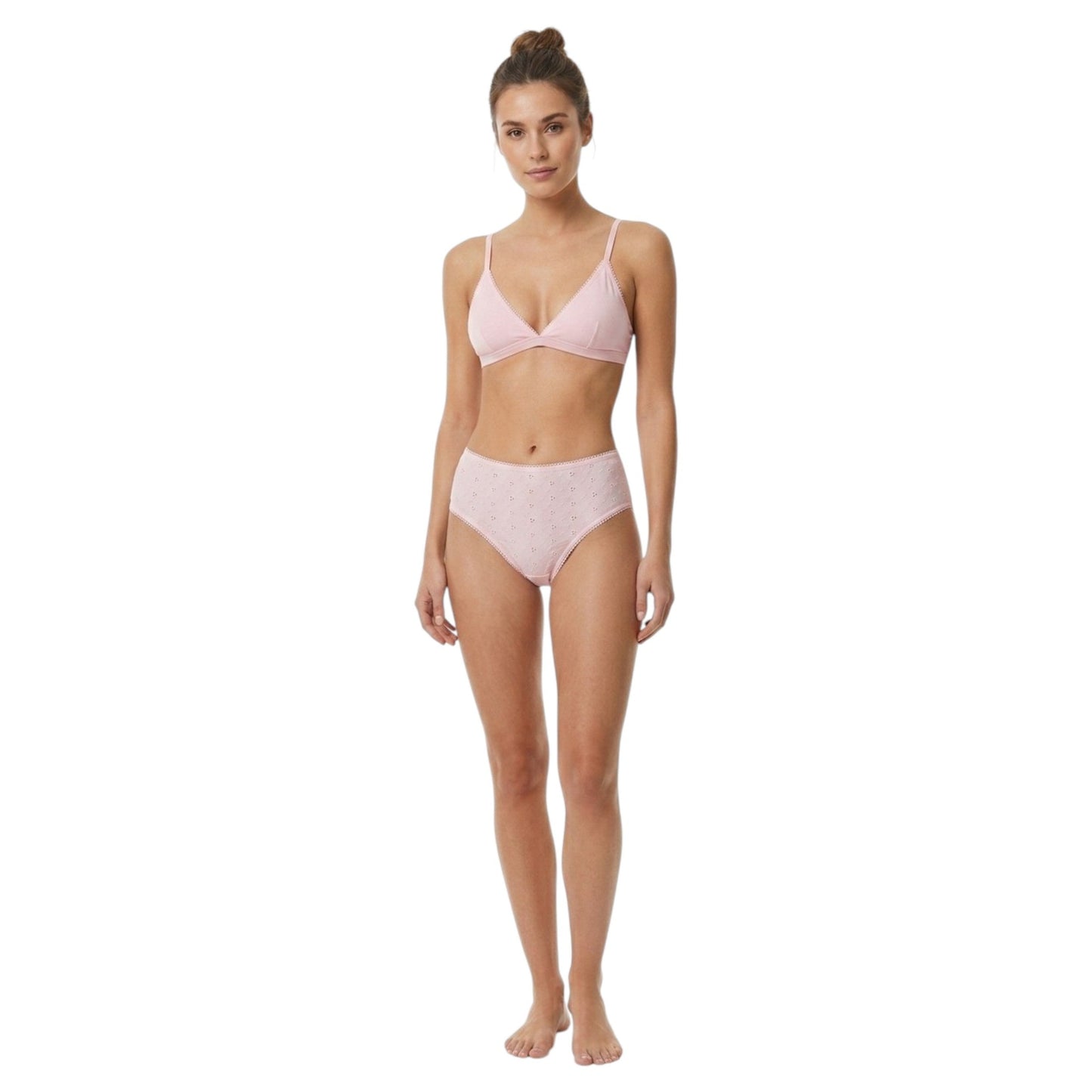 Women's Printed Bikini Bottom,Light Pink