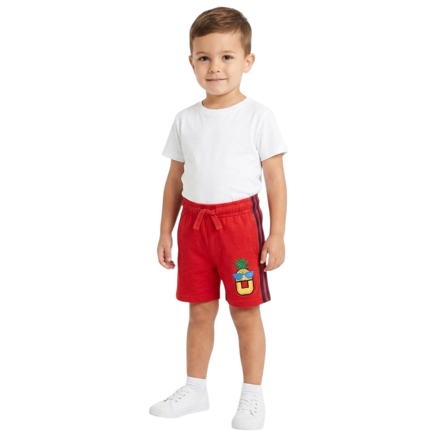 Kids Boy's Plain Short,Red