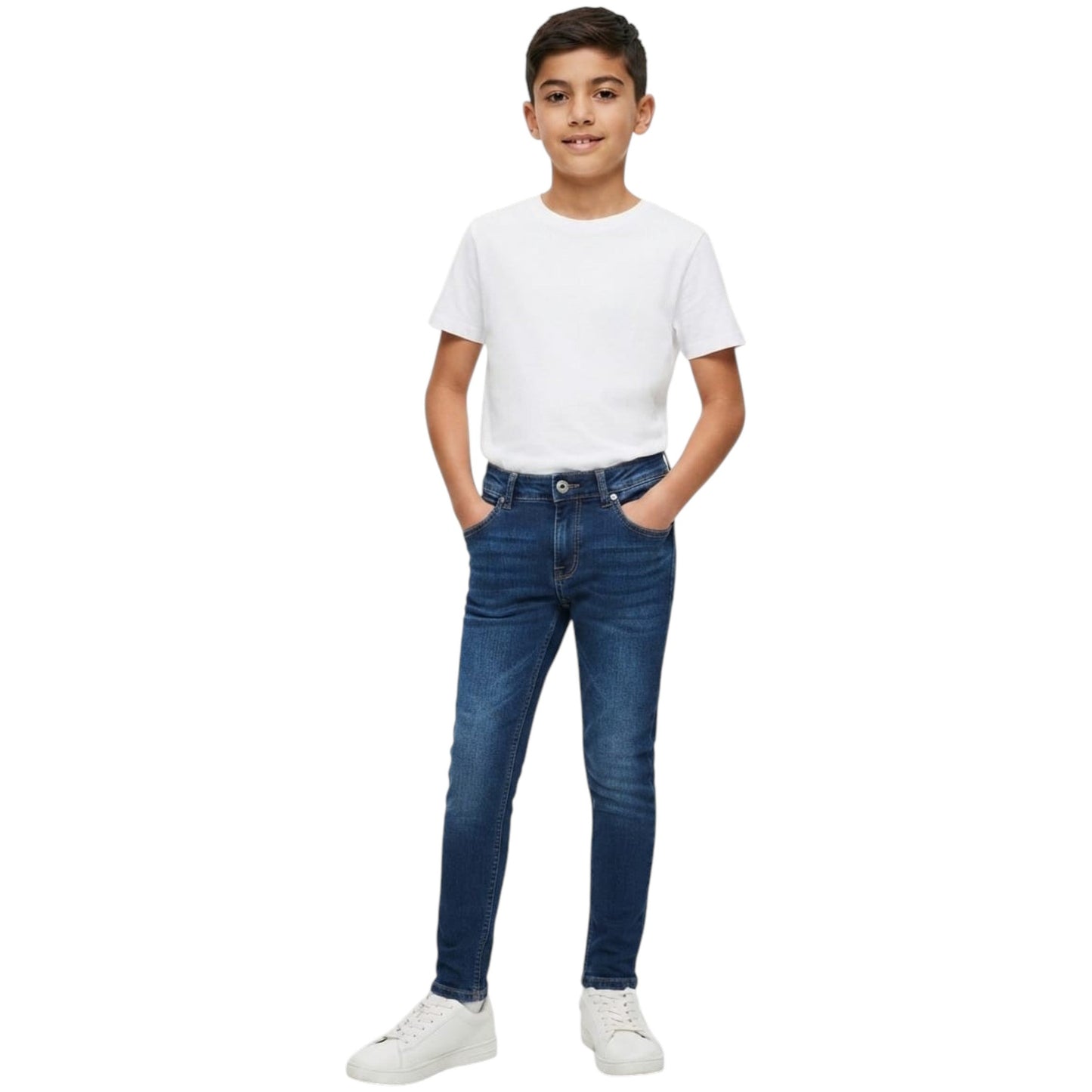 Kids Boy's Plain Jeans,Blue