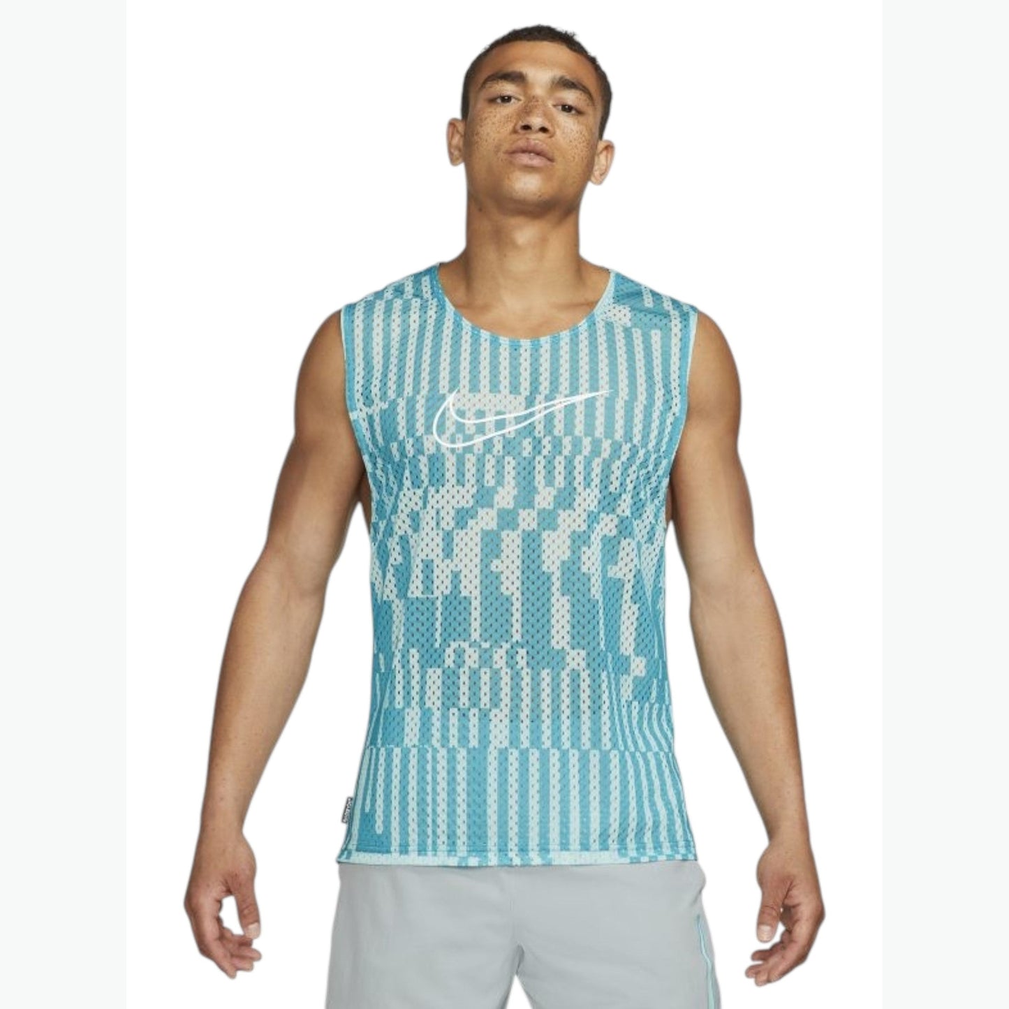 Men's Brand Logo Printed Sport Top,Multi