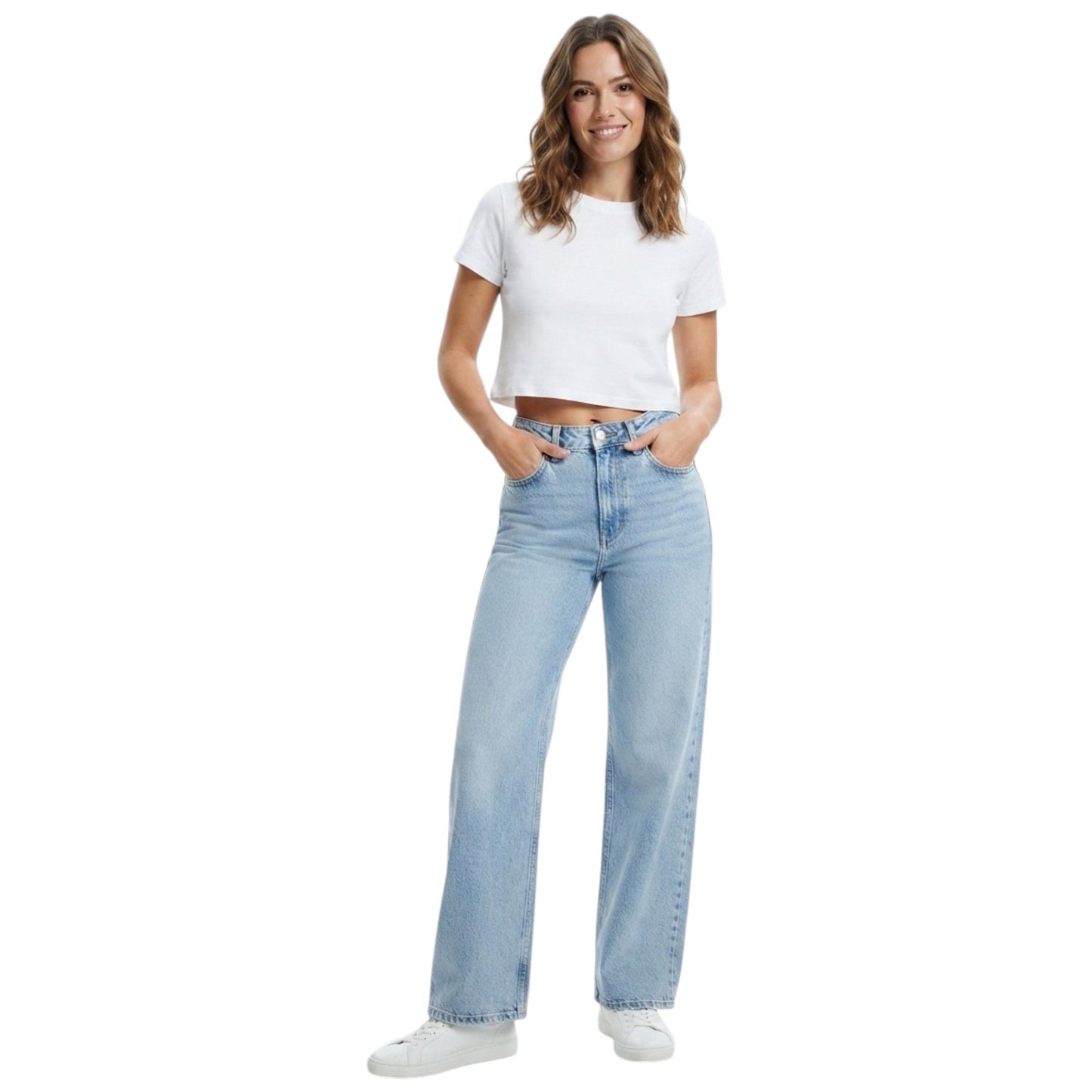 Women's Plain Jeans,Blue