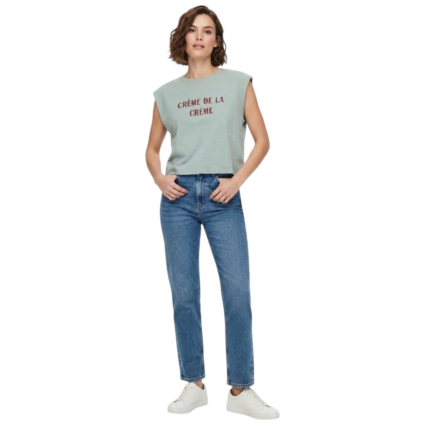 Women's Plain Top,Teal Blue