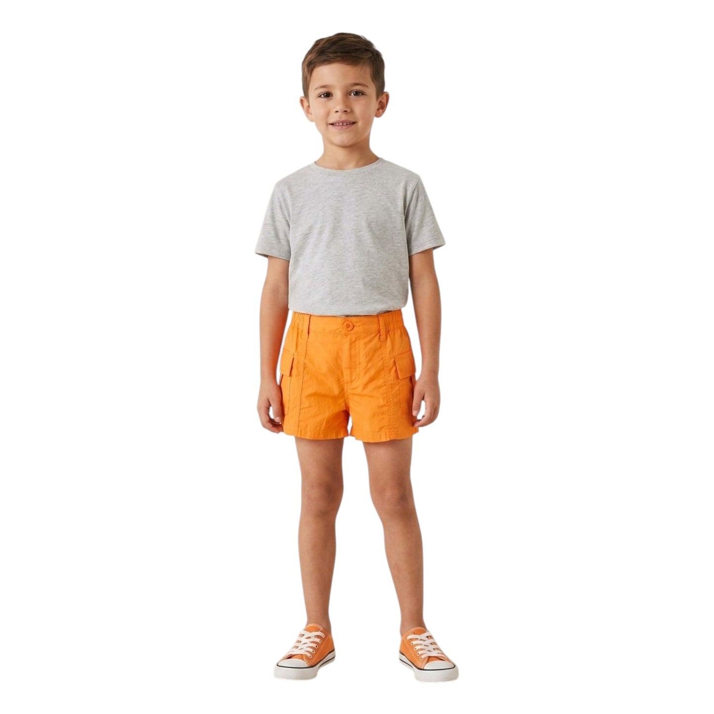Kids Boy's Plain Short,Orange