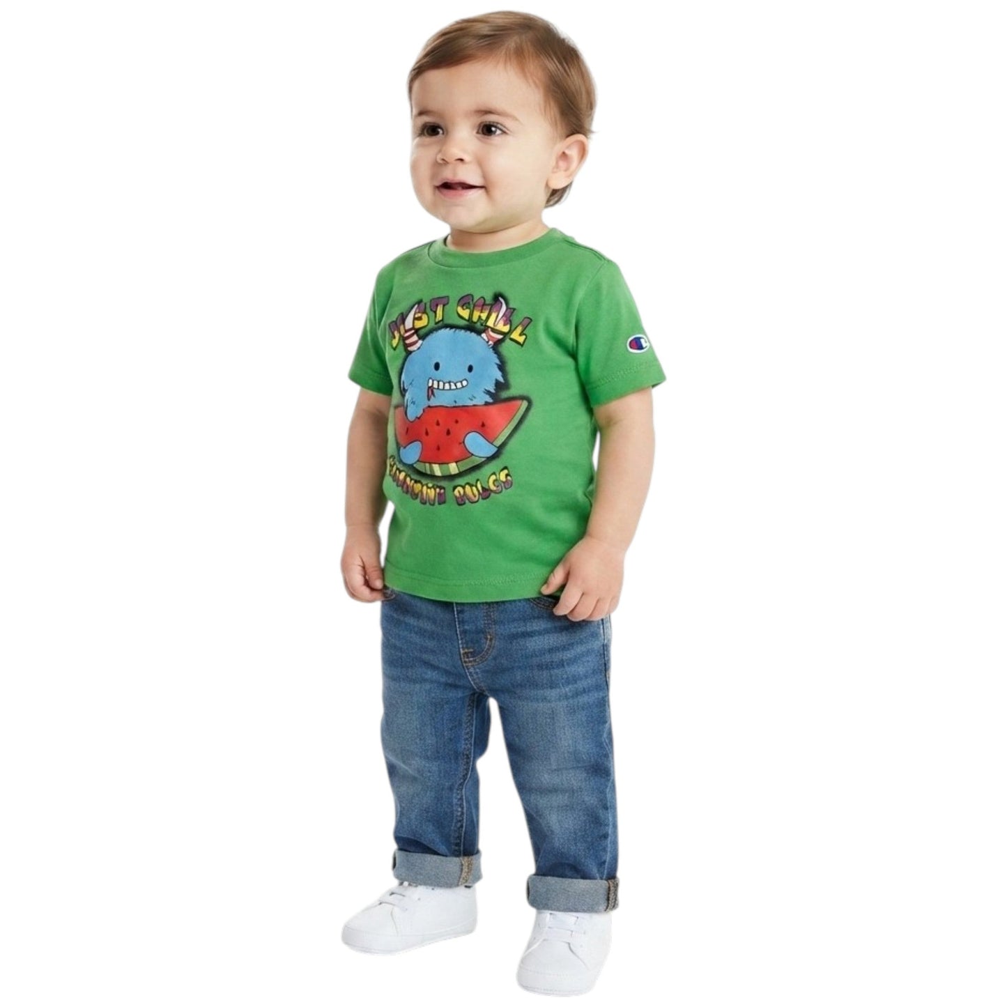 Kids Boy's Printed Top,Green