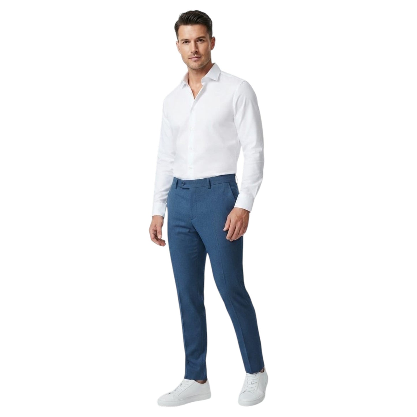 Men's Plain Classic Pants,Navy