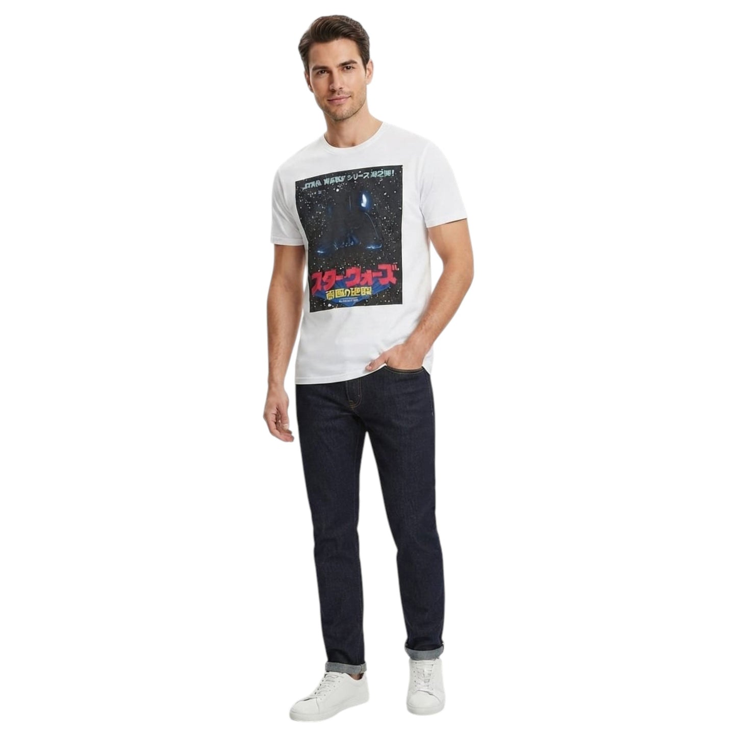 Men's Printed Top,White