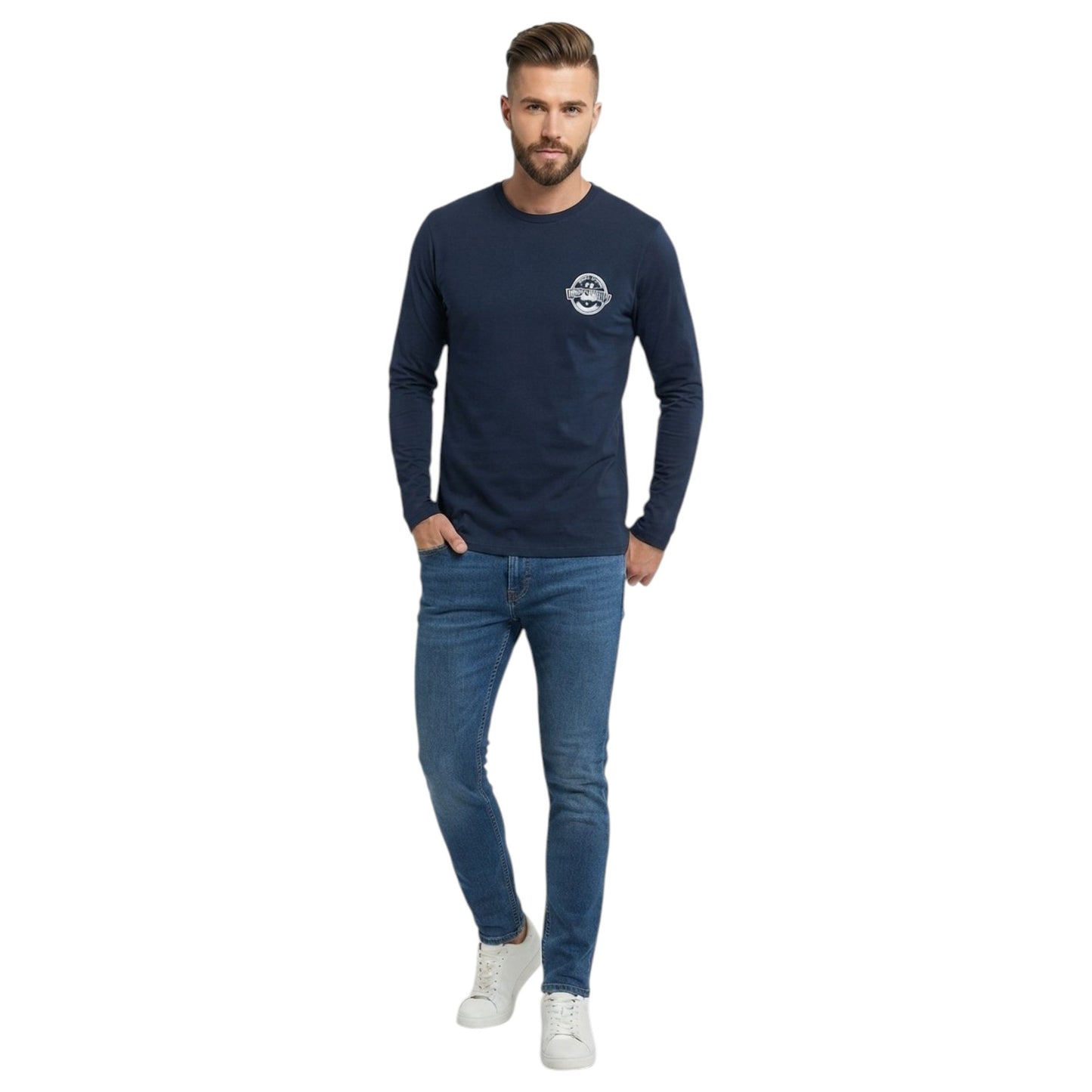 Men's Printed Top,Navy