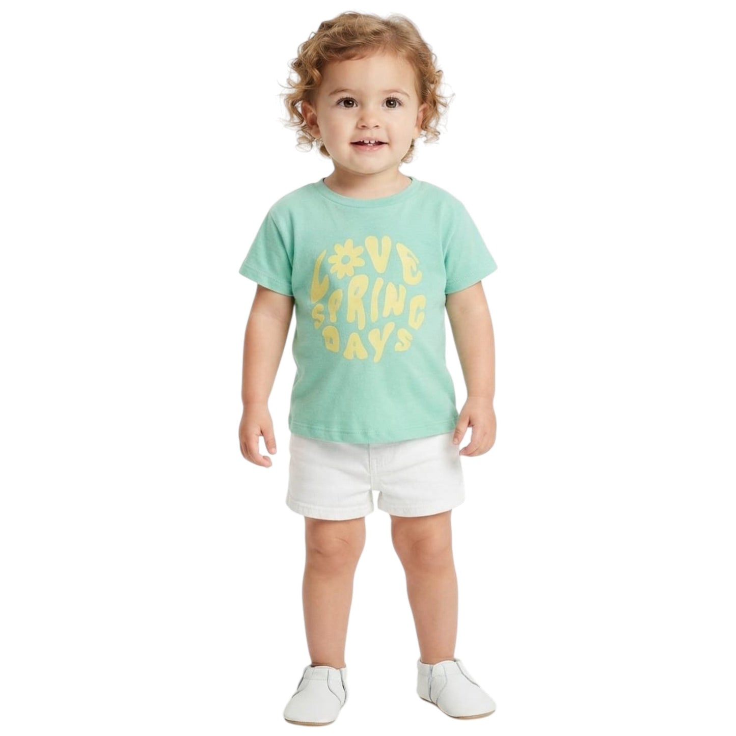 Kids Girl's Printed Top,Mint Blue