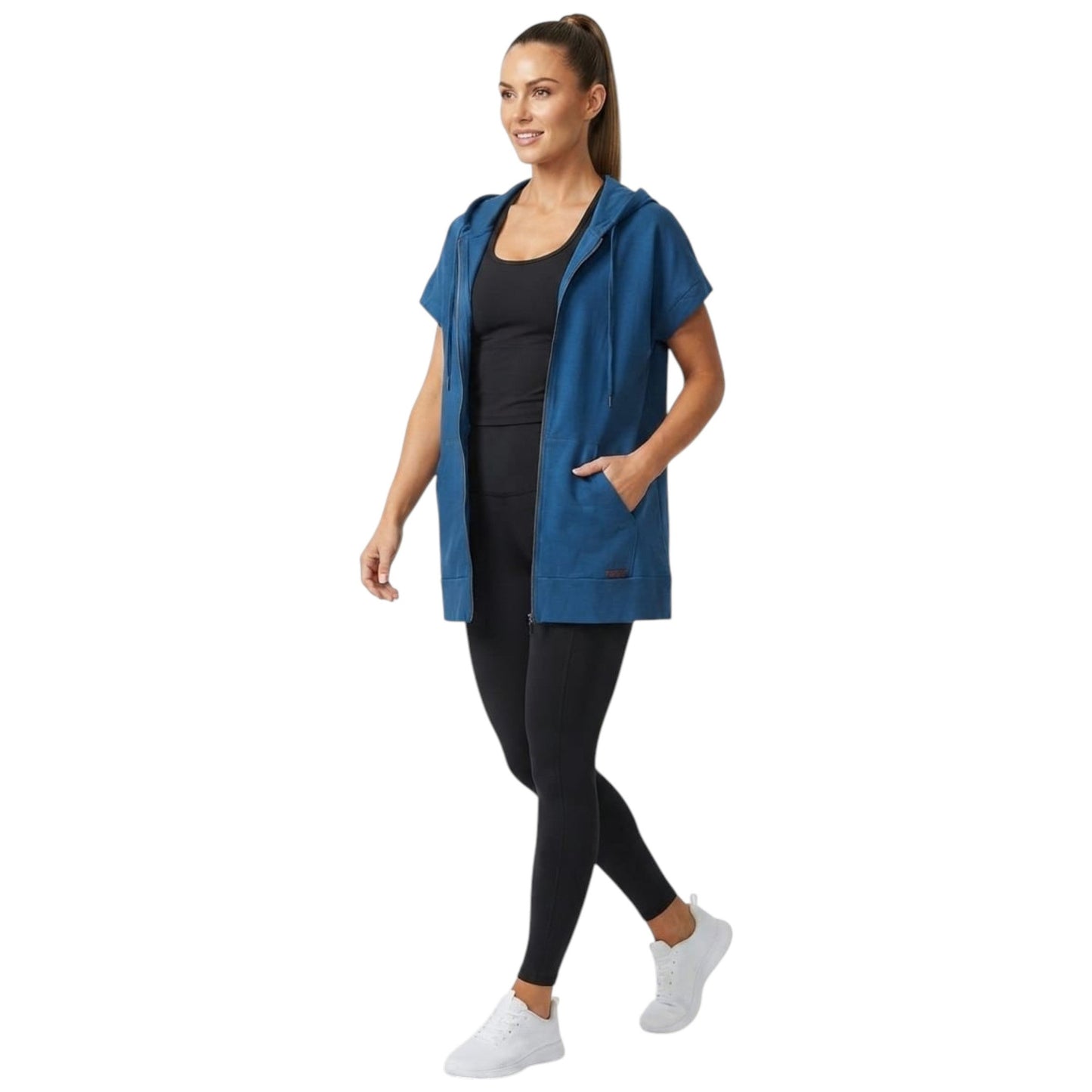 Women's Plain Solid Jacket,Navy