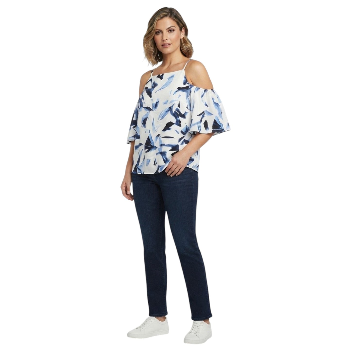 Women's Printed Top,White