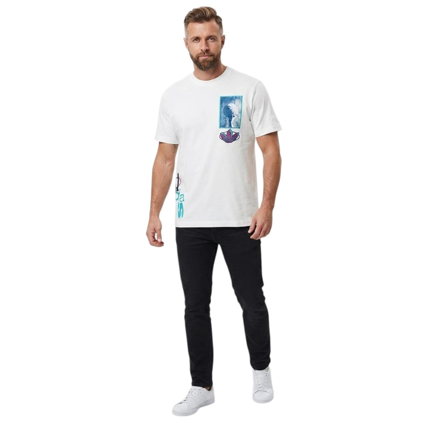 Men's Printed Top,White