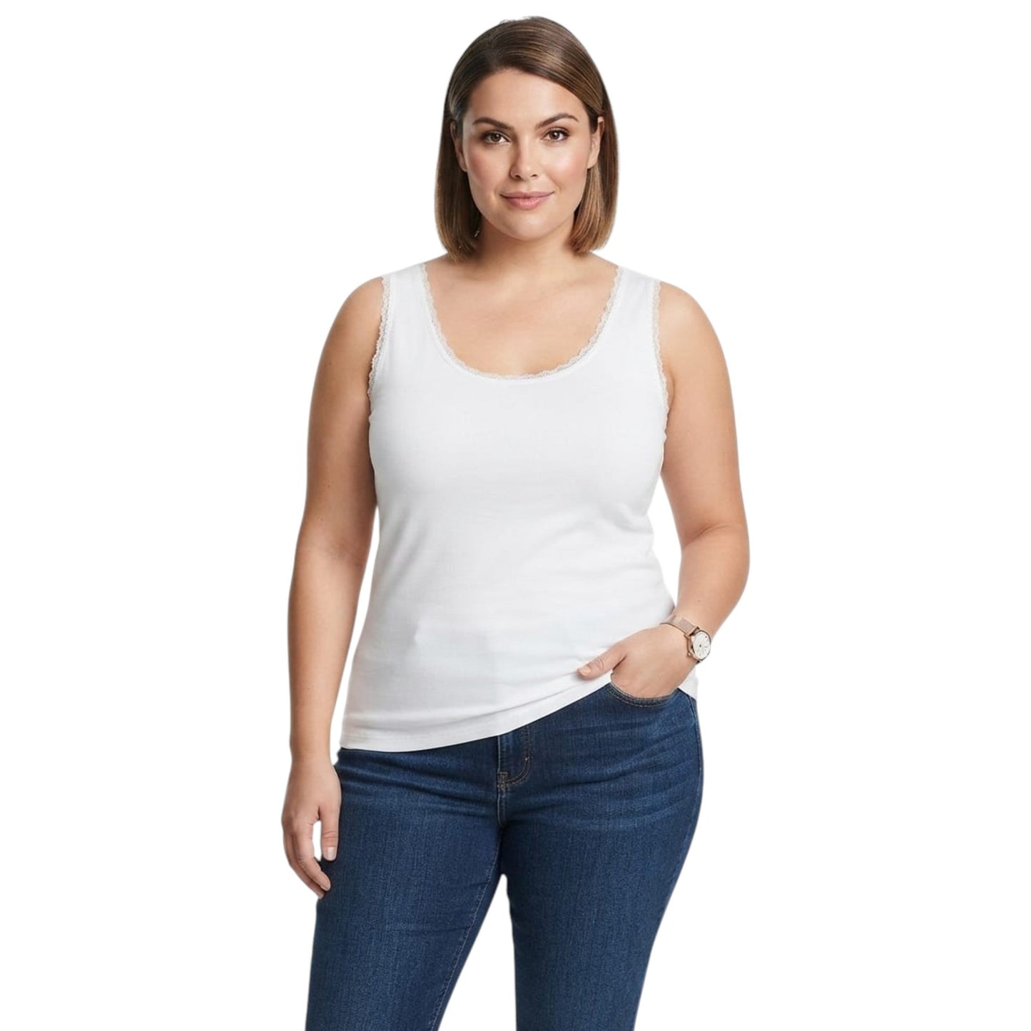 Women's Plain Top,White