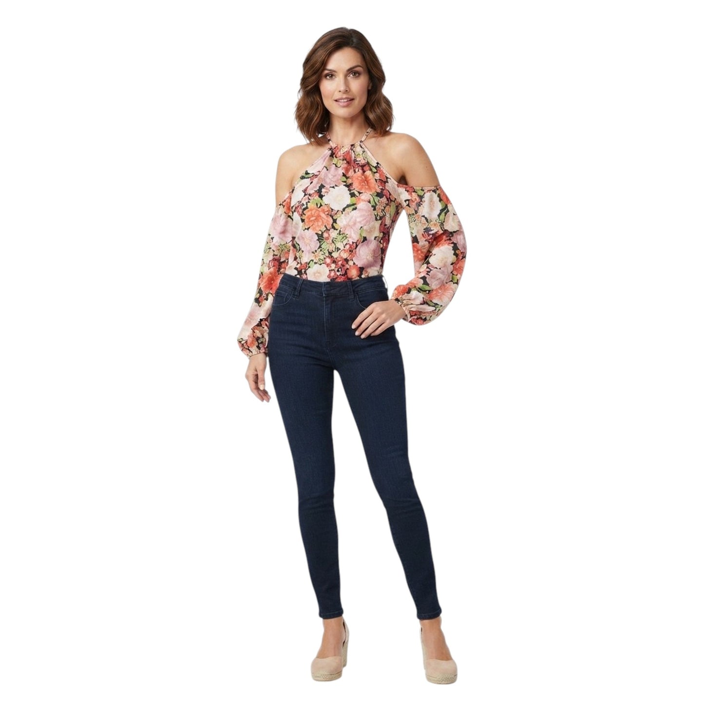 Women's Floral Printed Top,Multi