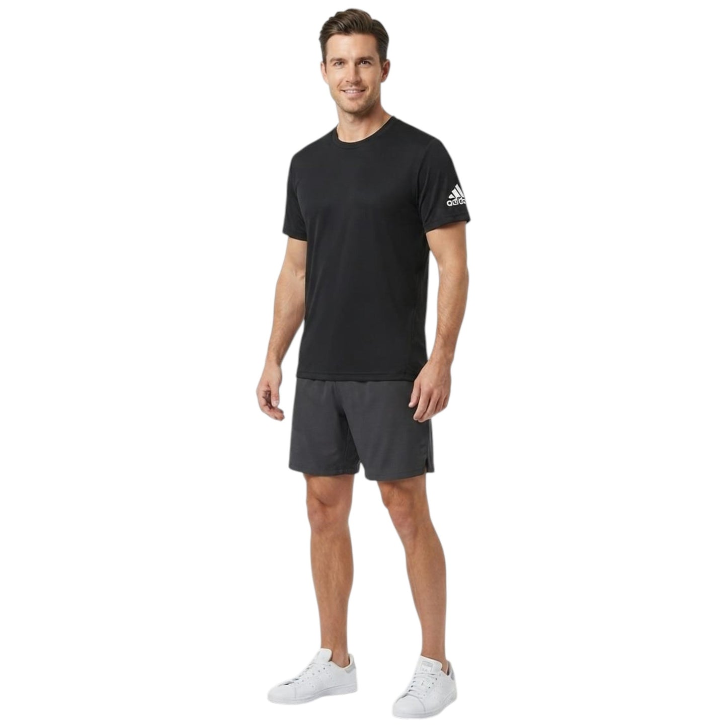 Men's Brand Logo Printed Sport Top,Black