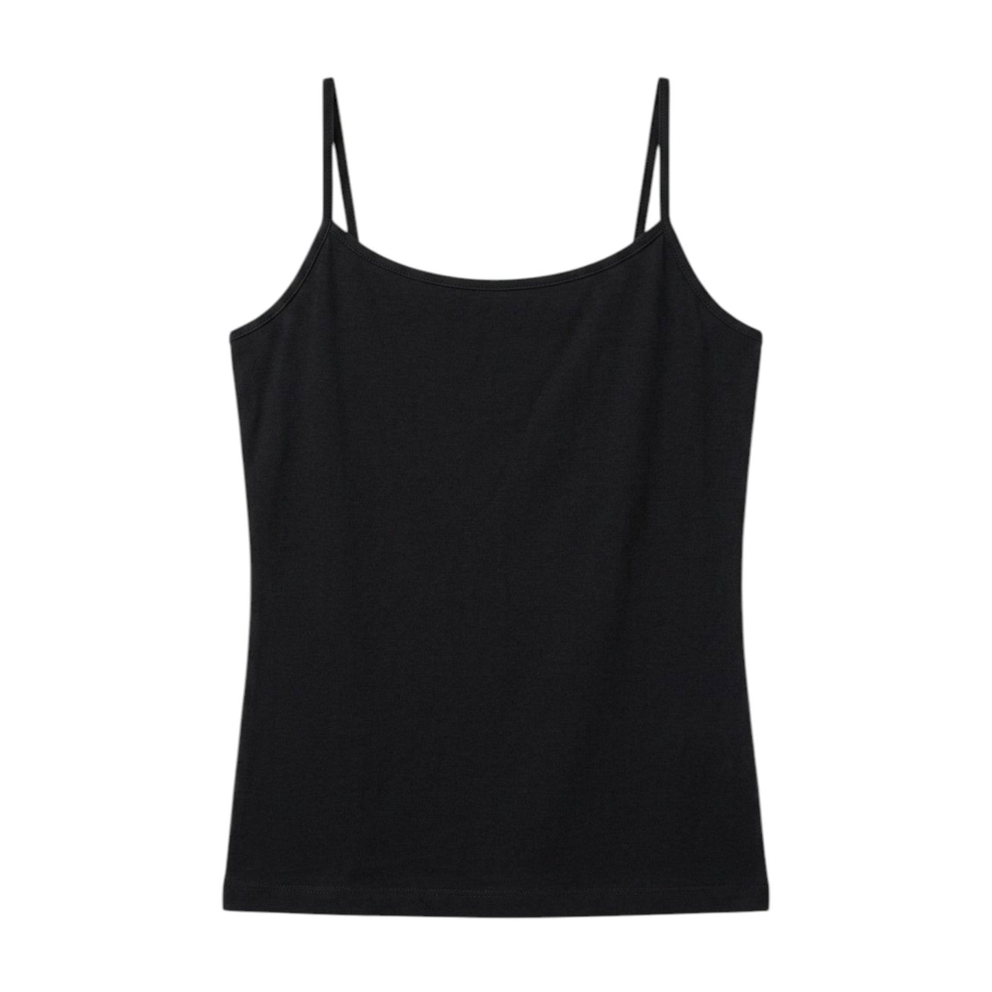 Women's Plain Solid Tank Top,Black
