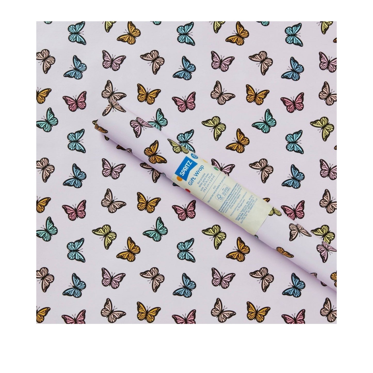 Gift Roll Wrap Butterflies