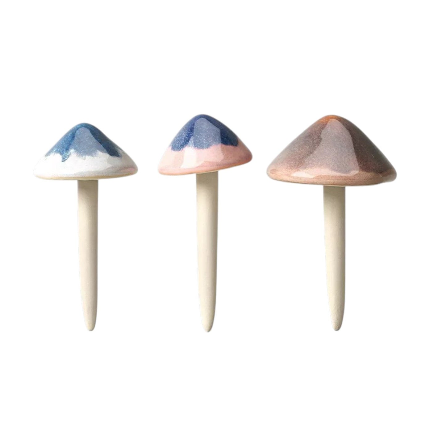Ceramic Mushroom Pot Stake