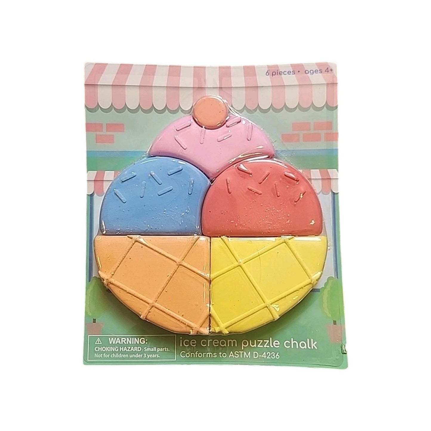 Ice Cream Puzzle Chalk Set