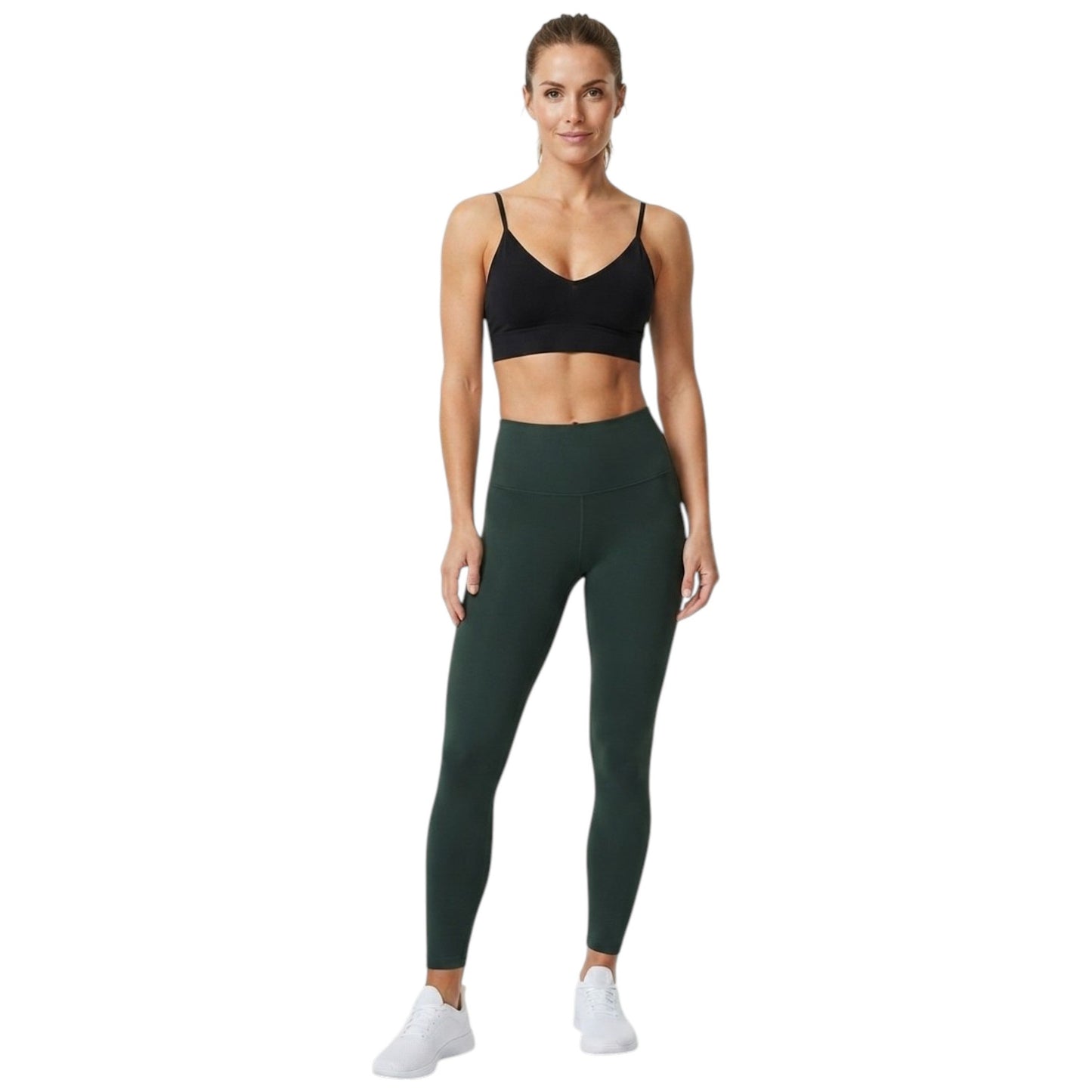 Women's Plain Sport Crop Top,Black