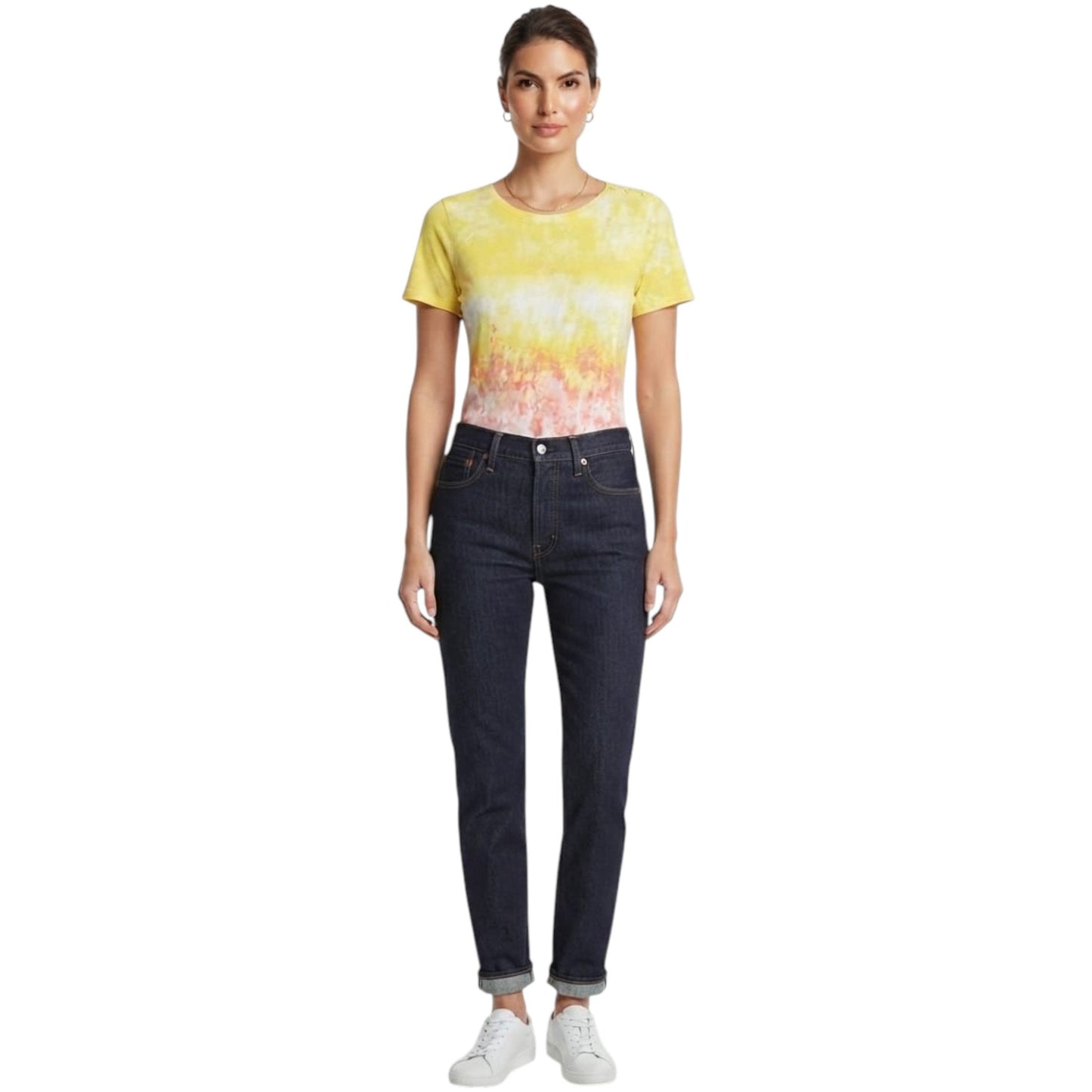 Women's Colorblocked Top,Multi