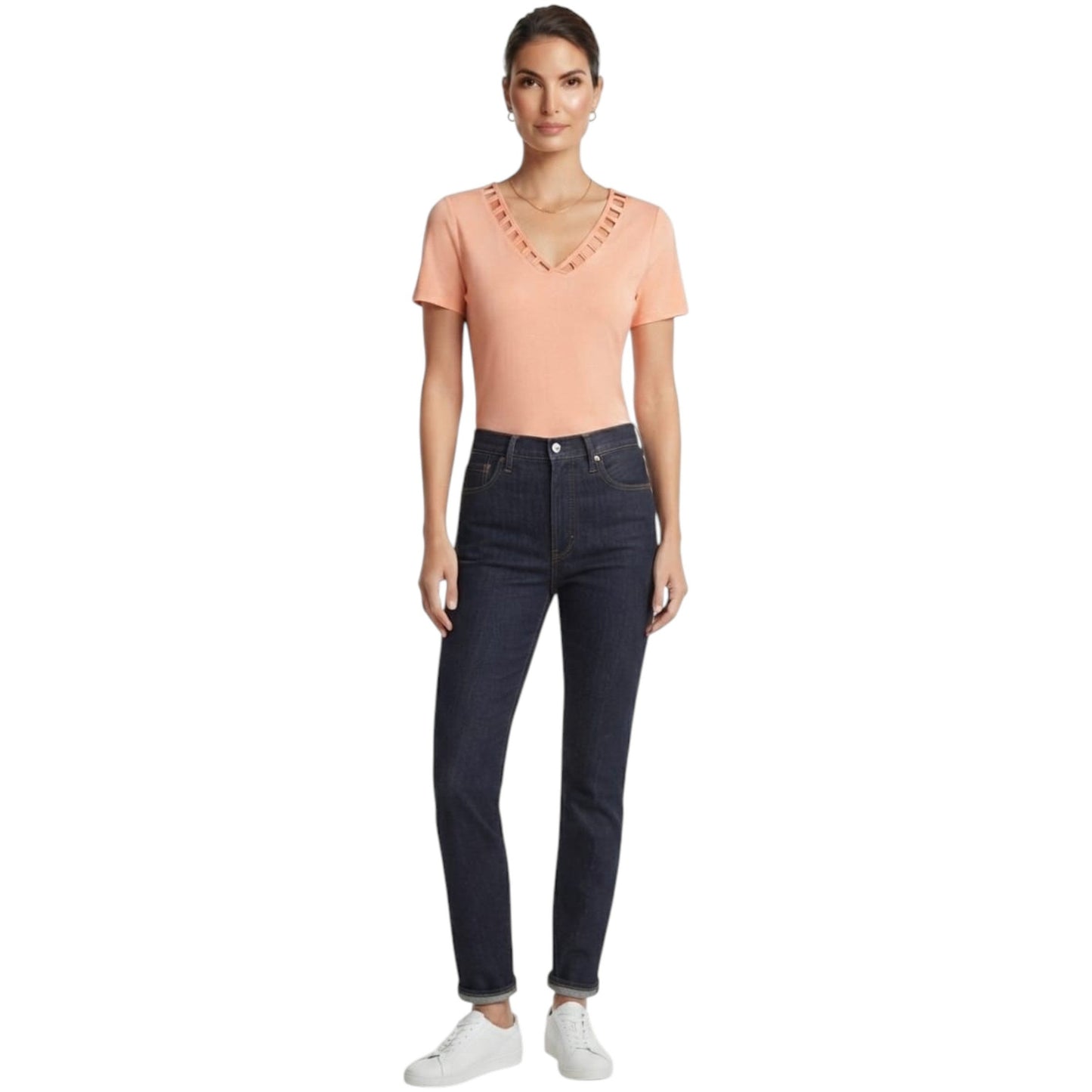 Women's Plain Top,Coral
