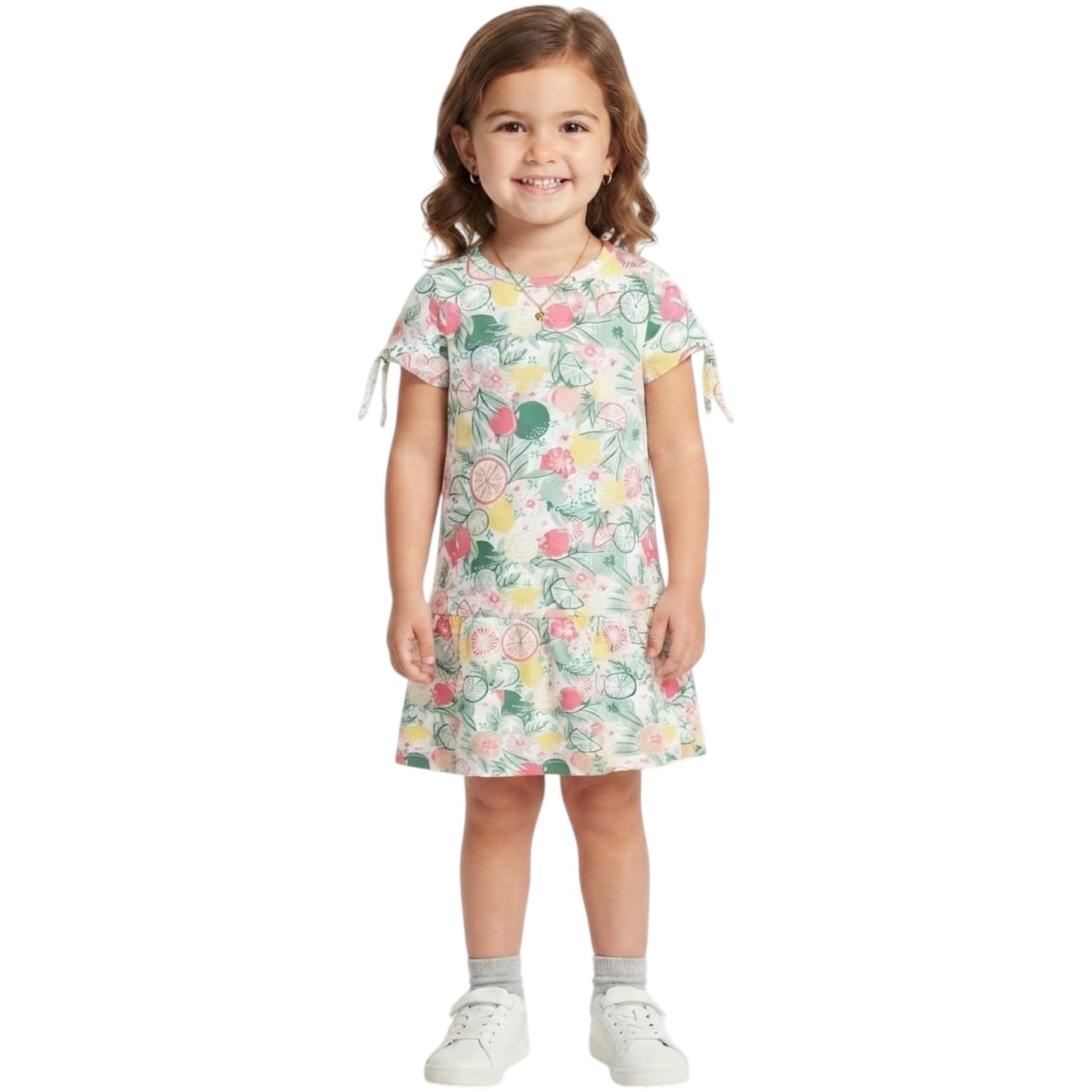 Kids Girl's Printed Dress,Multi