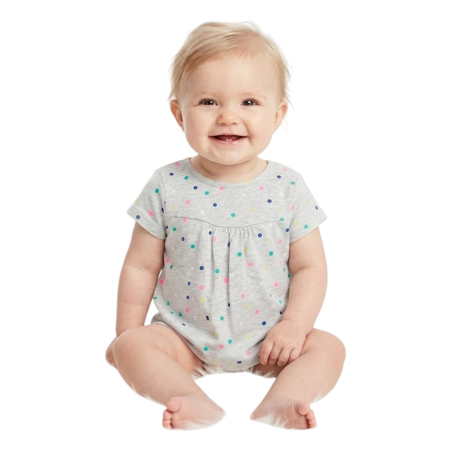 Kids Girl's Printed Top,Light Grey