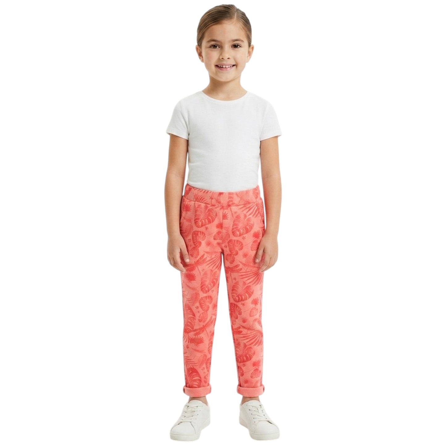 Kids Girl's Printed Pant,Pink