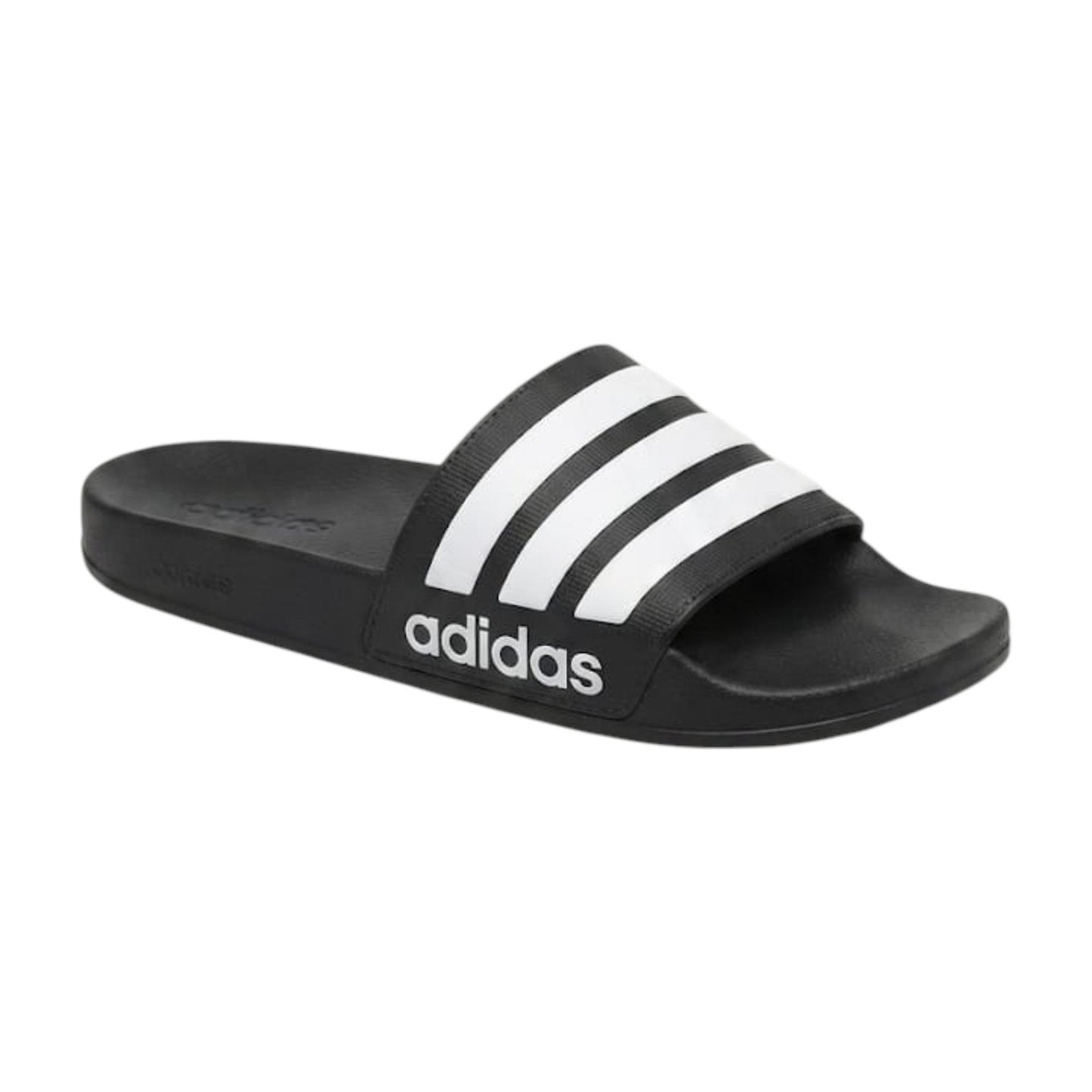 Men's Logo Patched Slippers,Black