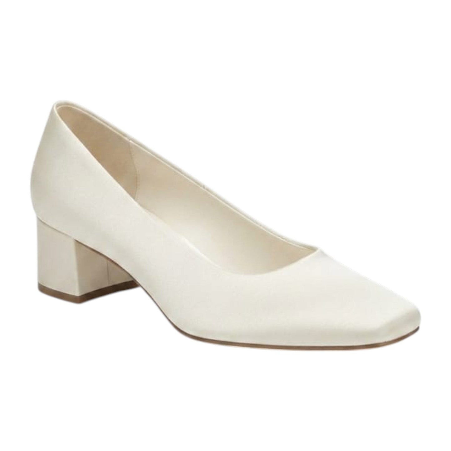 Women's Plain Heeled Shoes,Off White
