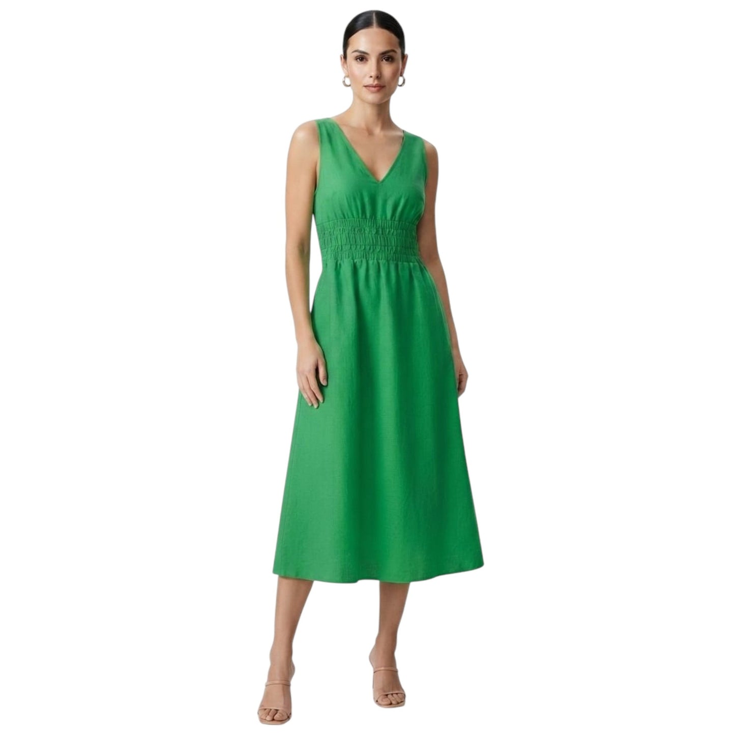 Women's Plain Dress,Green