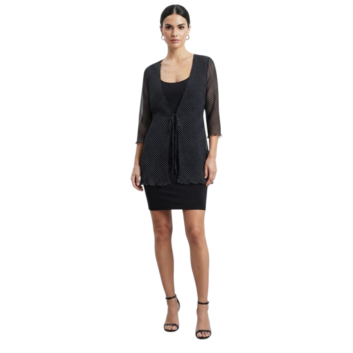 Women's Mesh Cardigan,Black