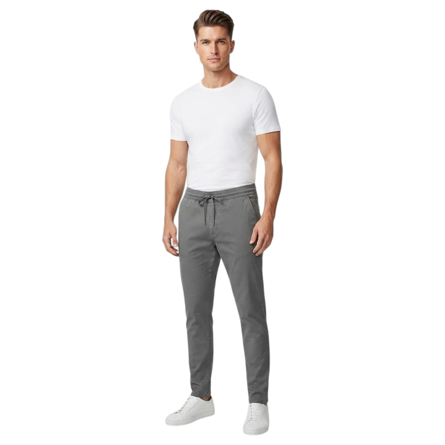 Men's Plain Pants,Grey