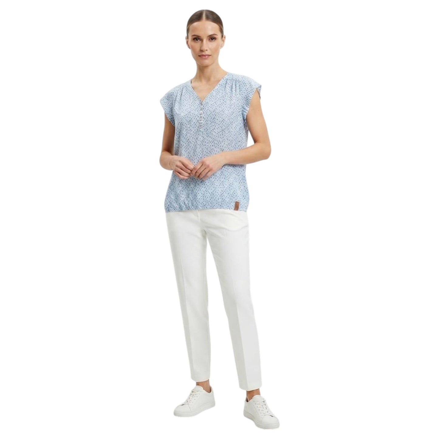 Women's Printed Top,Blue
