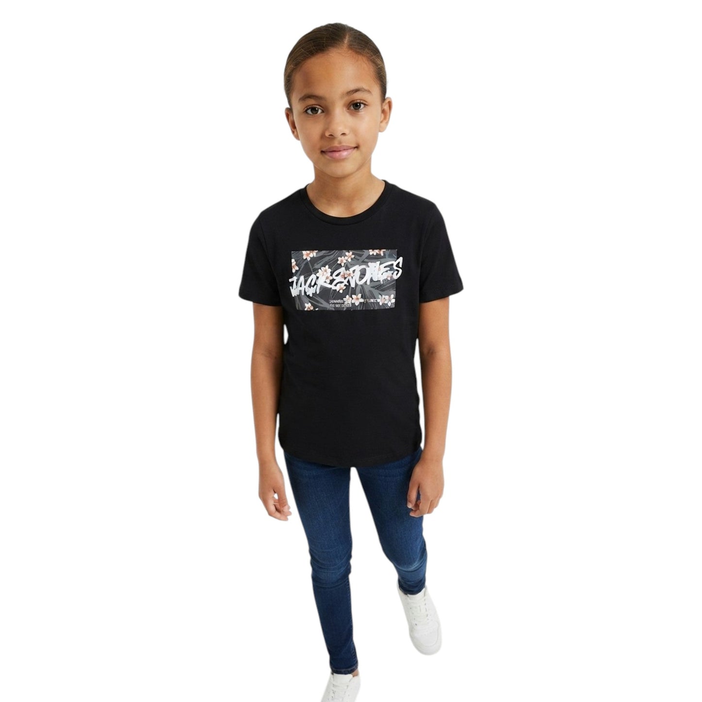 Kids Girl's Printed Top,Black