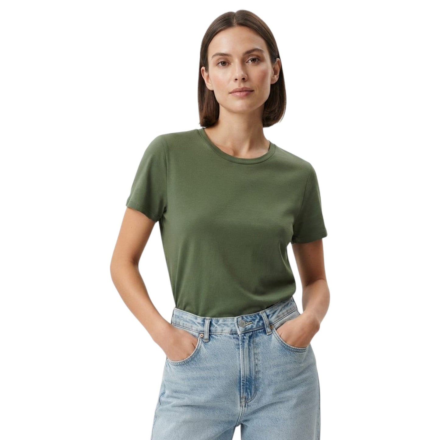 Women's Plain Top,Olive